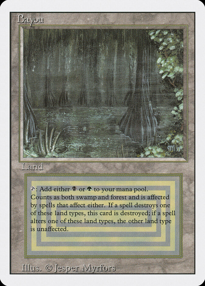 Bayou card front