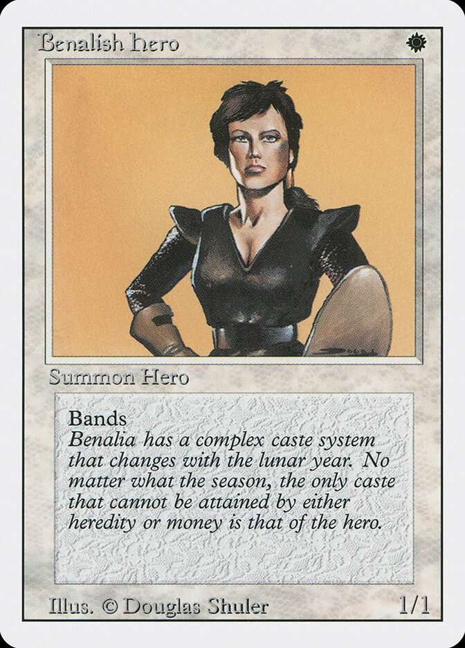 Benalish Hero card front