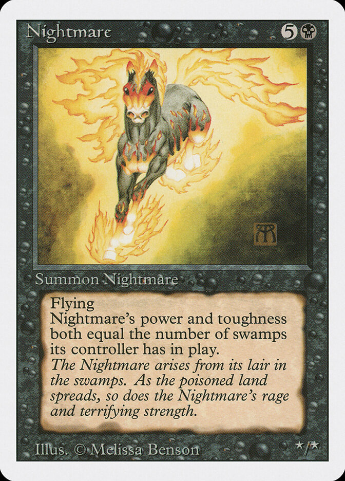 Nightmare card front