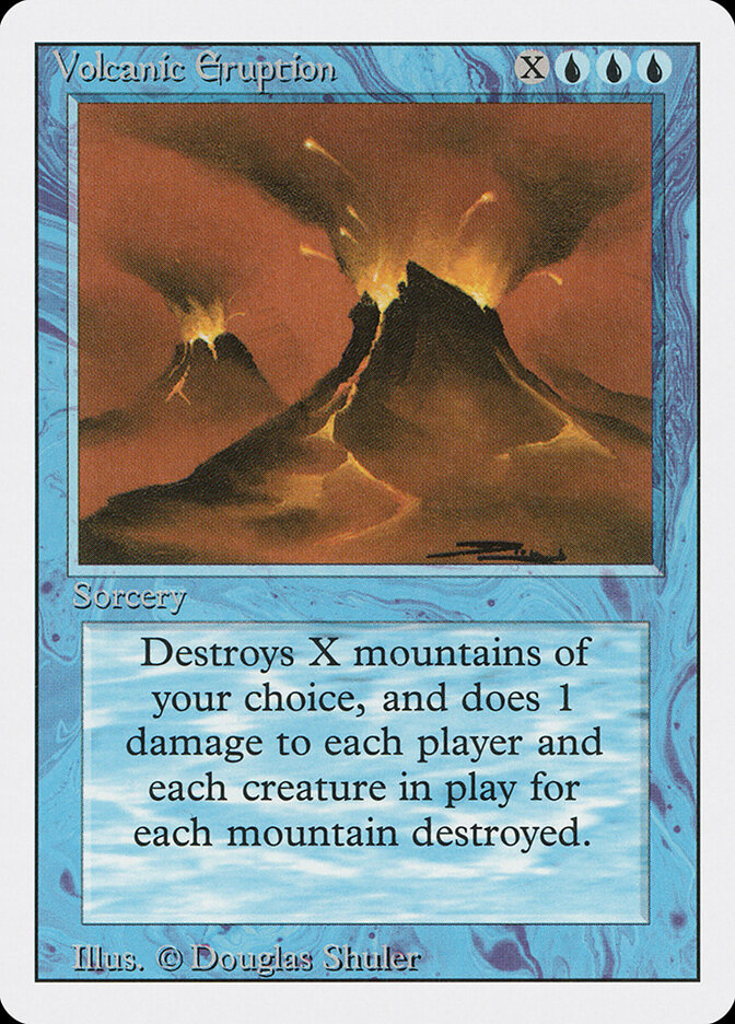 Volcanic Eruption card front