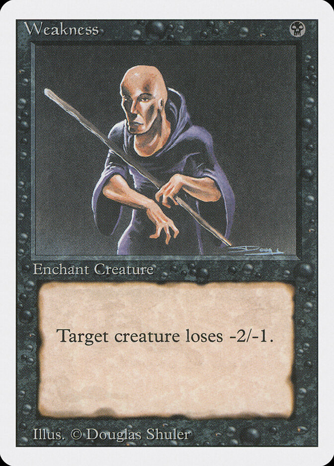 Weakness card front
