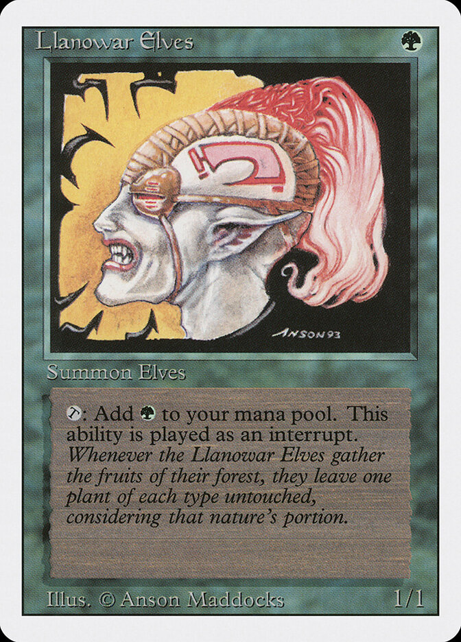 Llanowar Elves card front
