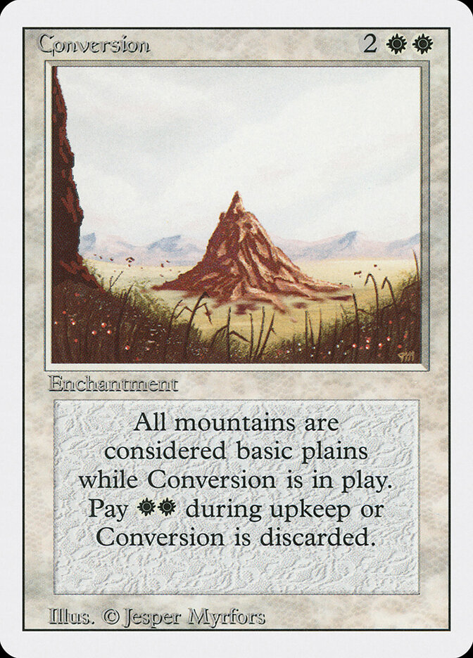 Conversion card front