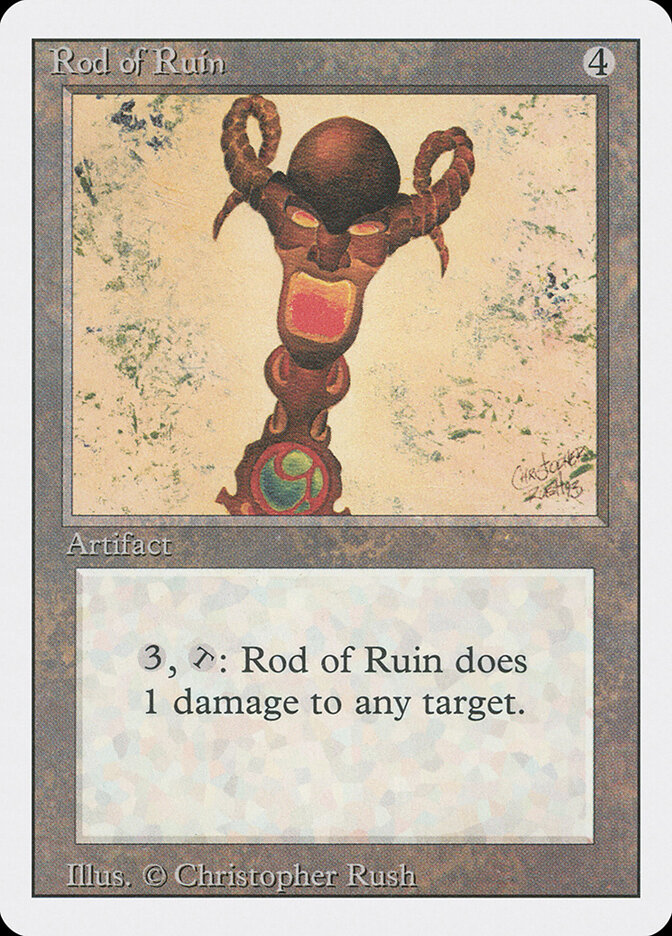 Rod of Ruin card front