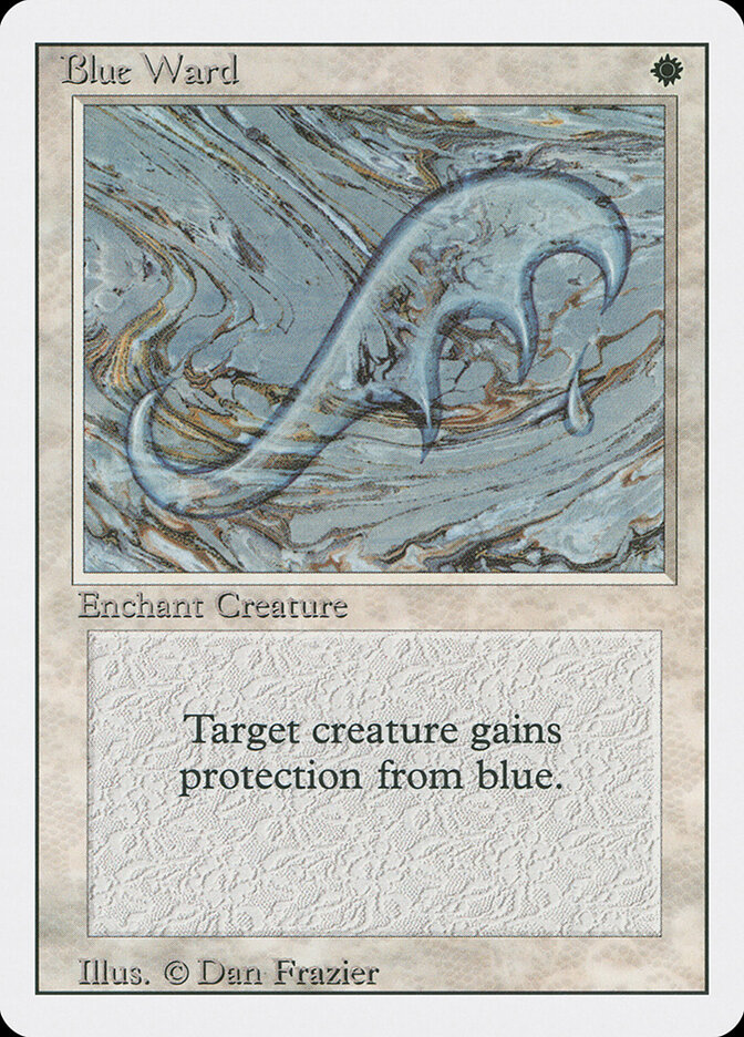 Blue Ward card front