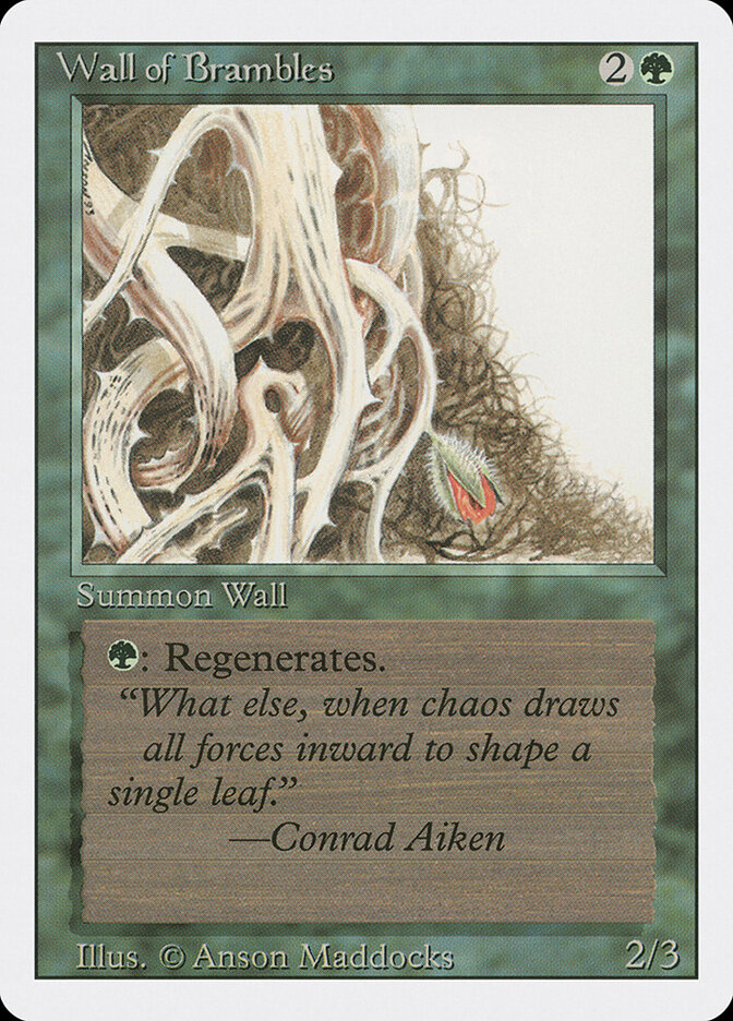 Wall of Brambles card front