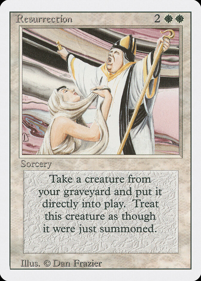 Resurrection card front