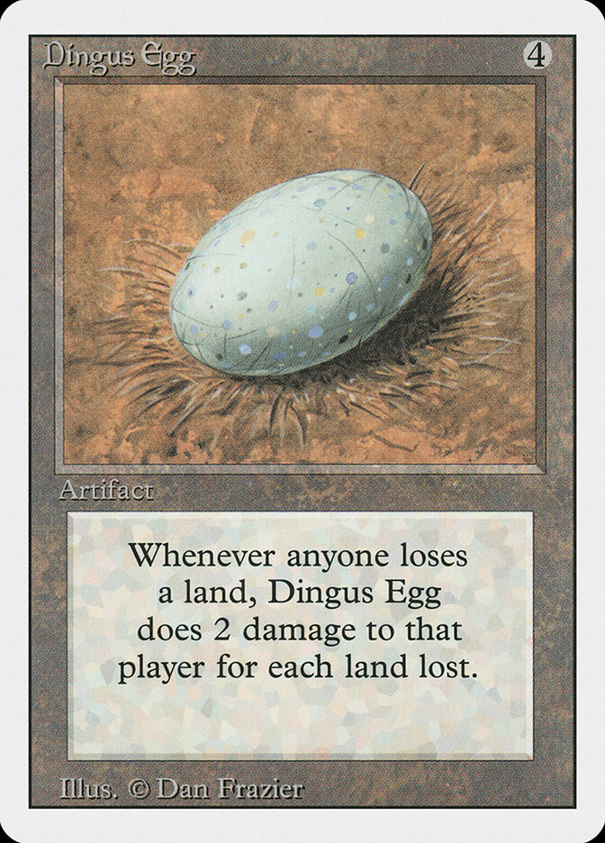 Dingus Egg card front