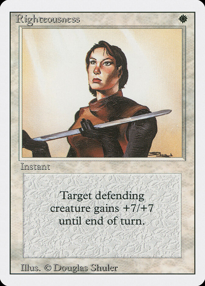 Righteousness card front