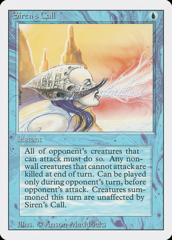 Siren's Call card front
