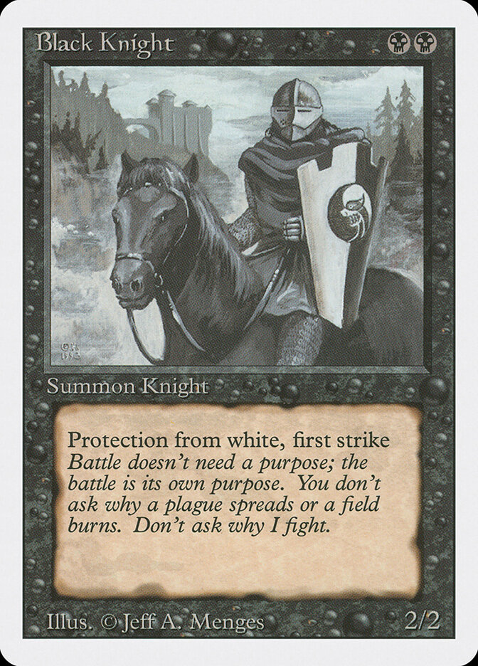 Black Knight card front