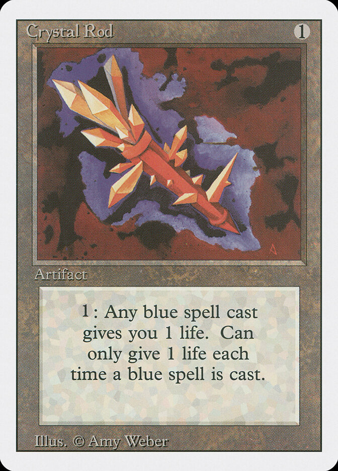 Crystal Rod card front