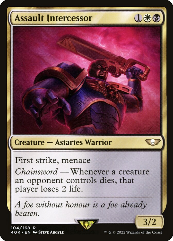 Assault Intercessor card front