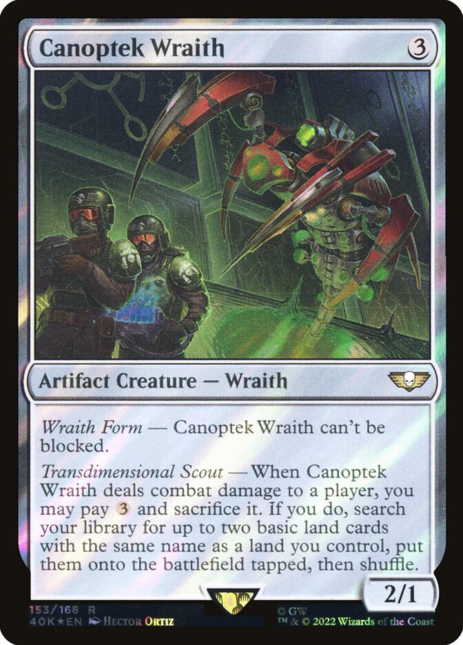 Canoptek Wraith card front