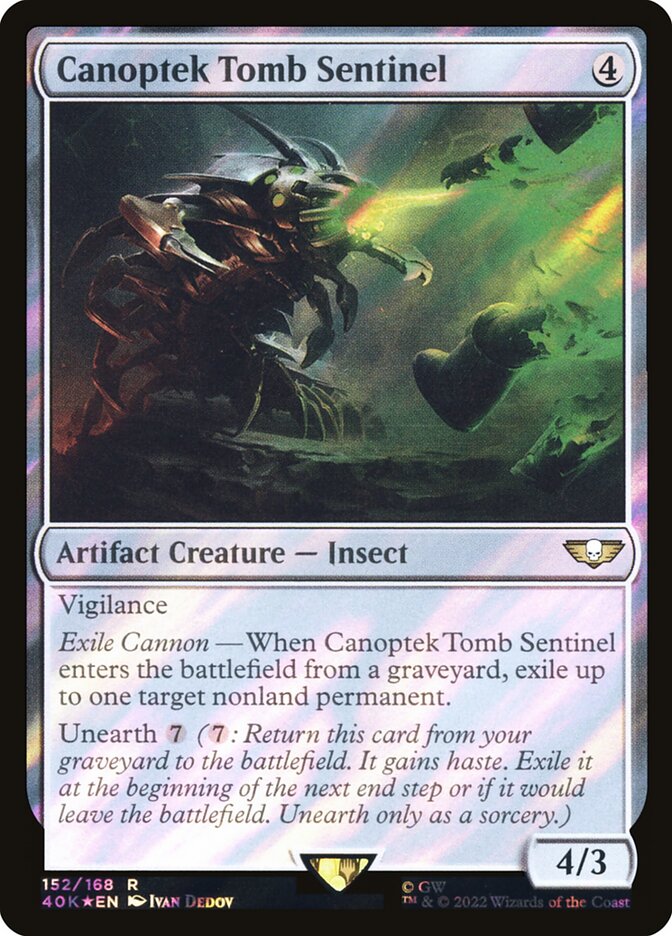 Canoptek Tomb Sentinel card front