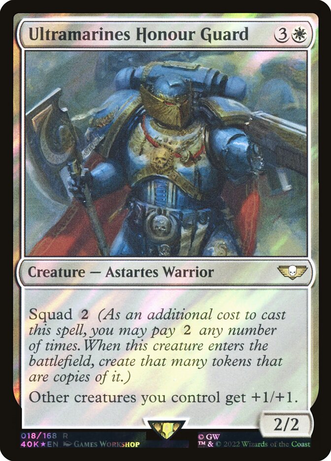 Ultramarines Honour Guard card front