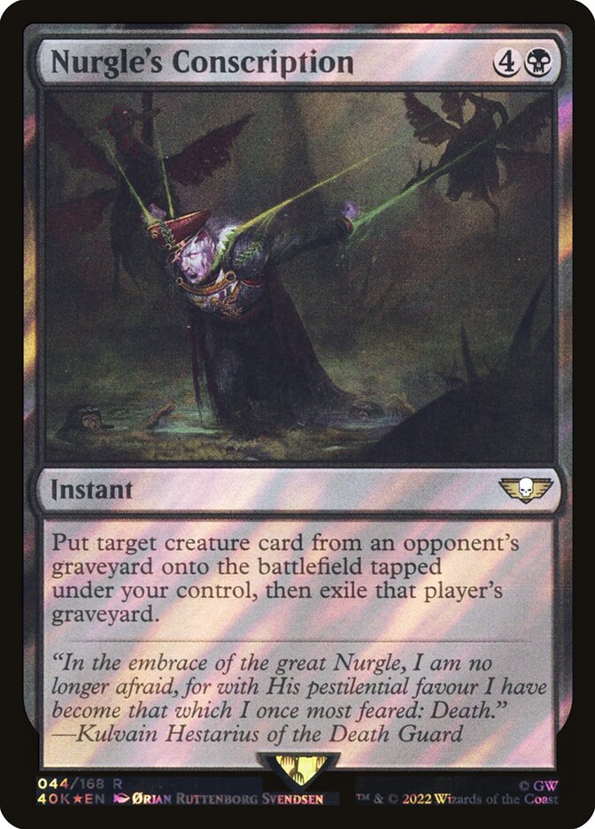 Nurgle's Conscription card front