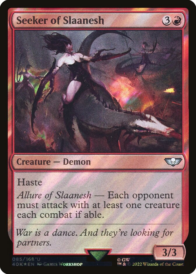 Seeker of Slaanesh card front