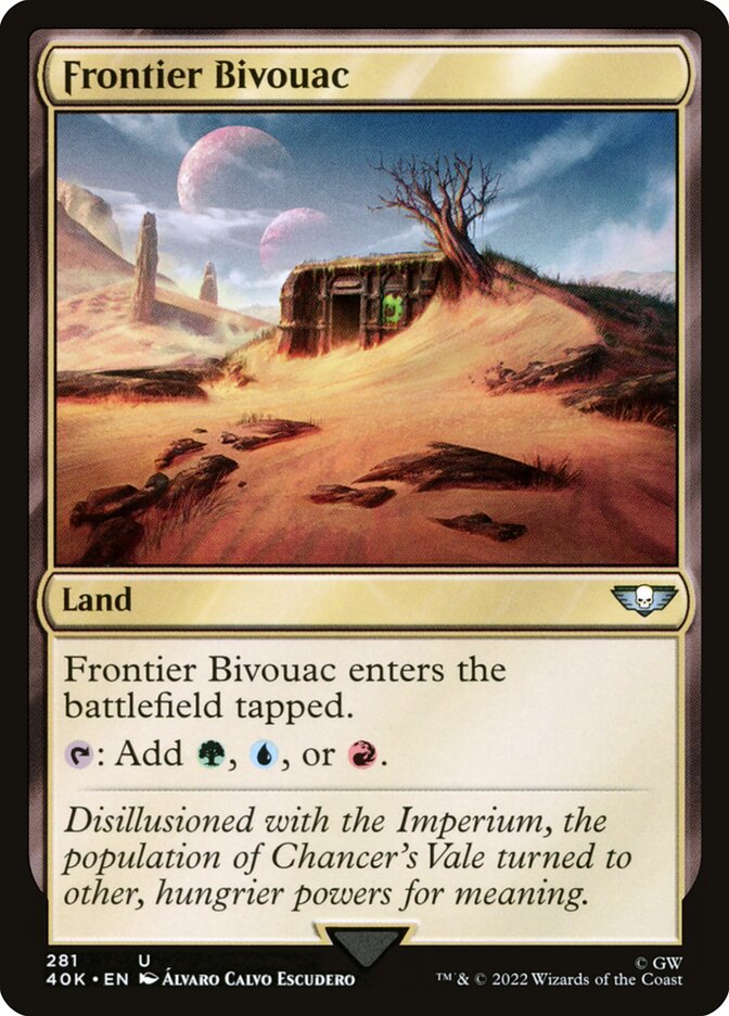 Frontier Bivouac card front