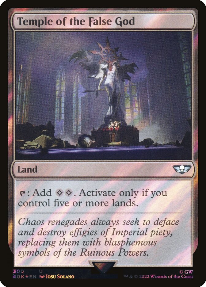 Temple of the False God card front