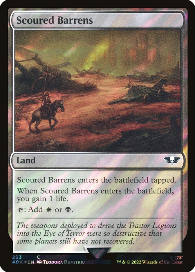 Scoured Barrens card front