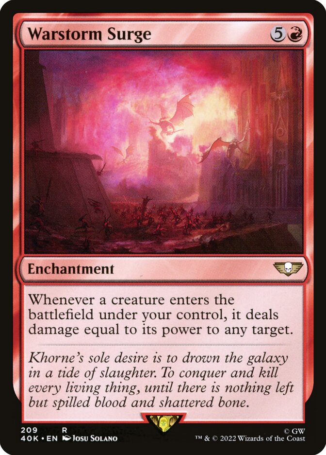 Warstorm Surge card front