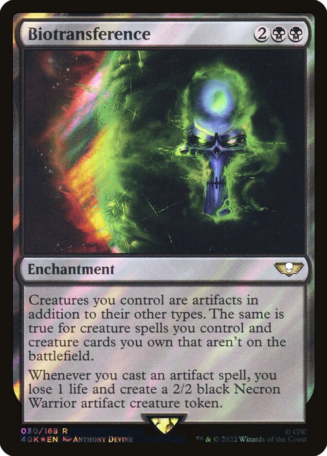 Biotransference card front