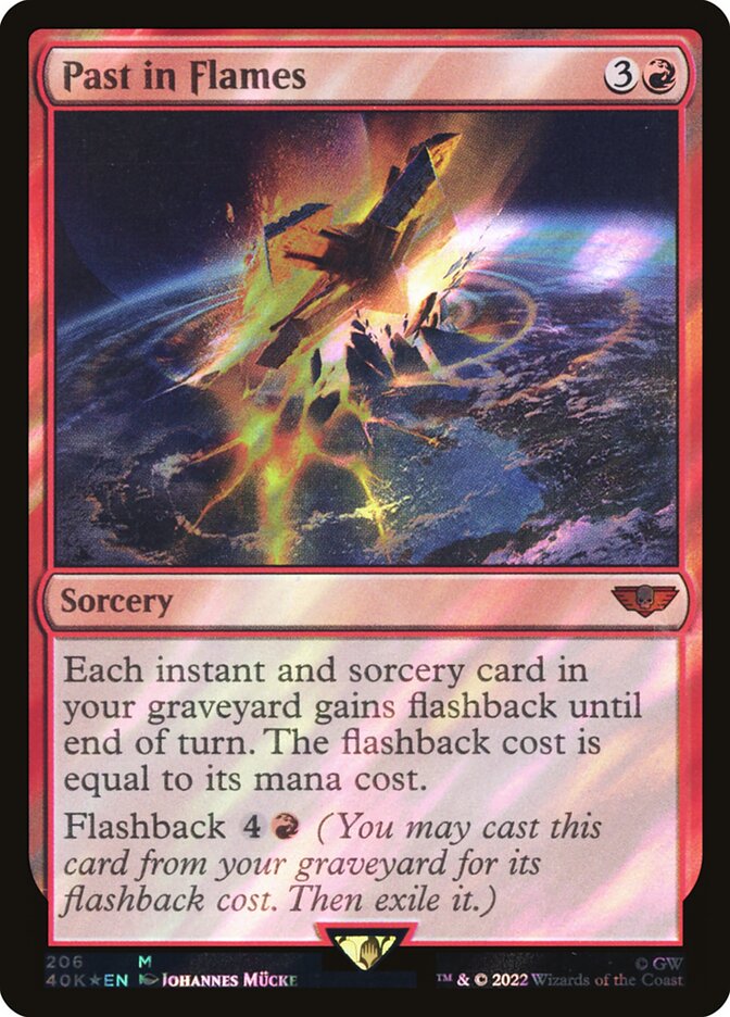 Past in Flames card front