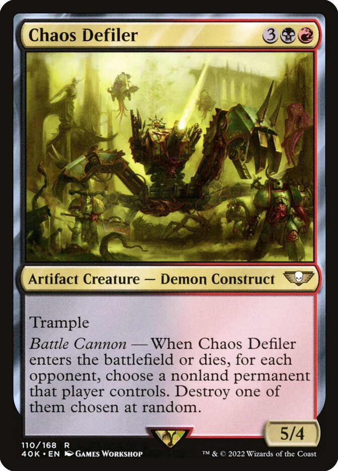 Chaos Defiler card front