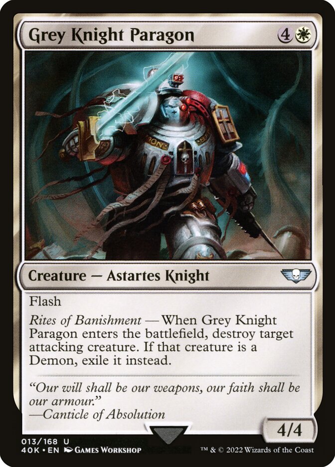 Grey Knight Paragon card front