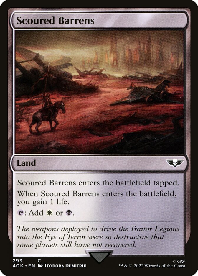 Scoured Barrens card front