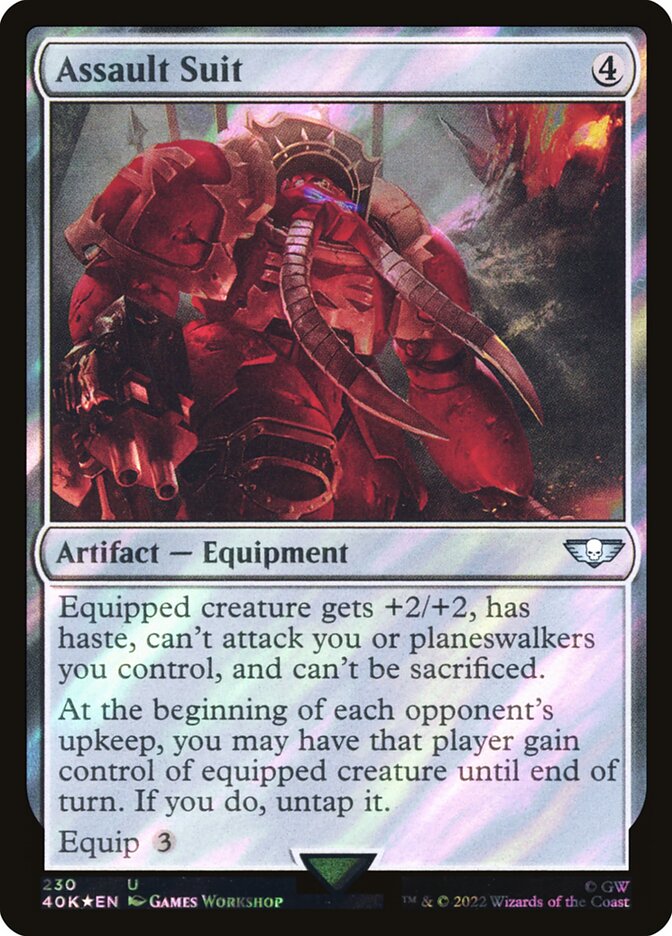 Assault Suit card front