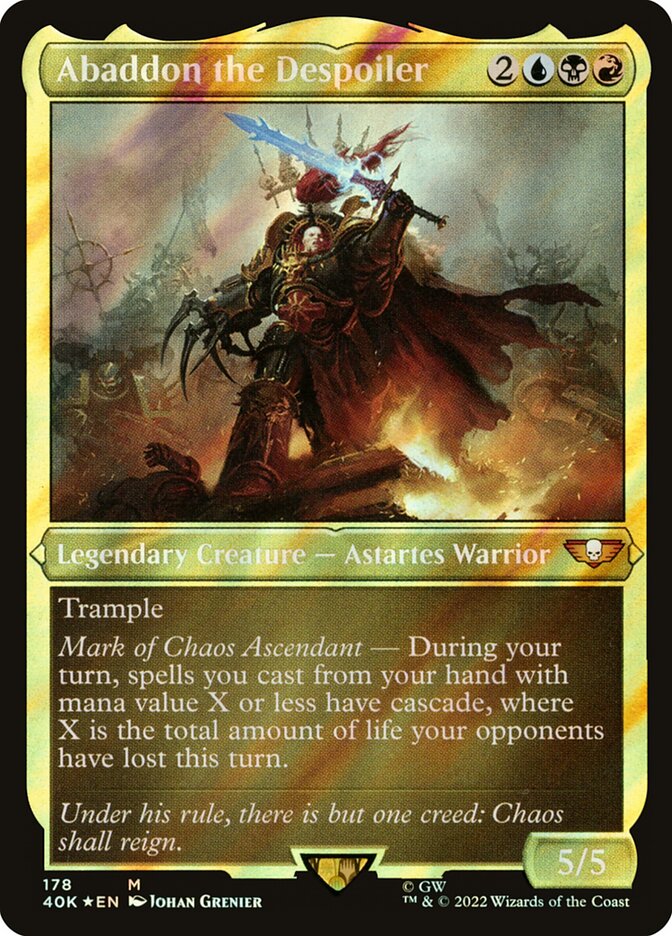 Abaddon the Despoiler card front