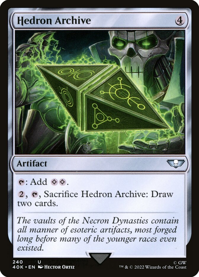 Hedron Archive card front