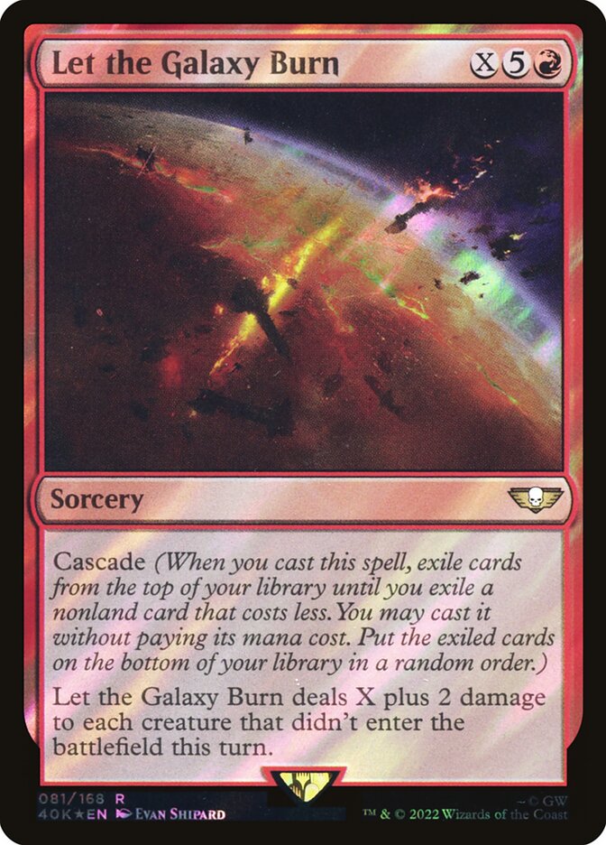 Let the Galaxy Burn card front