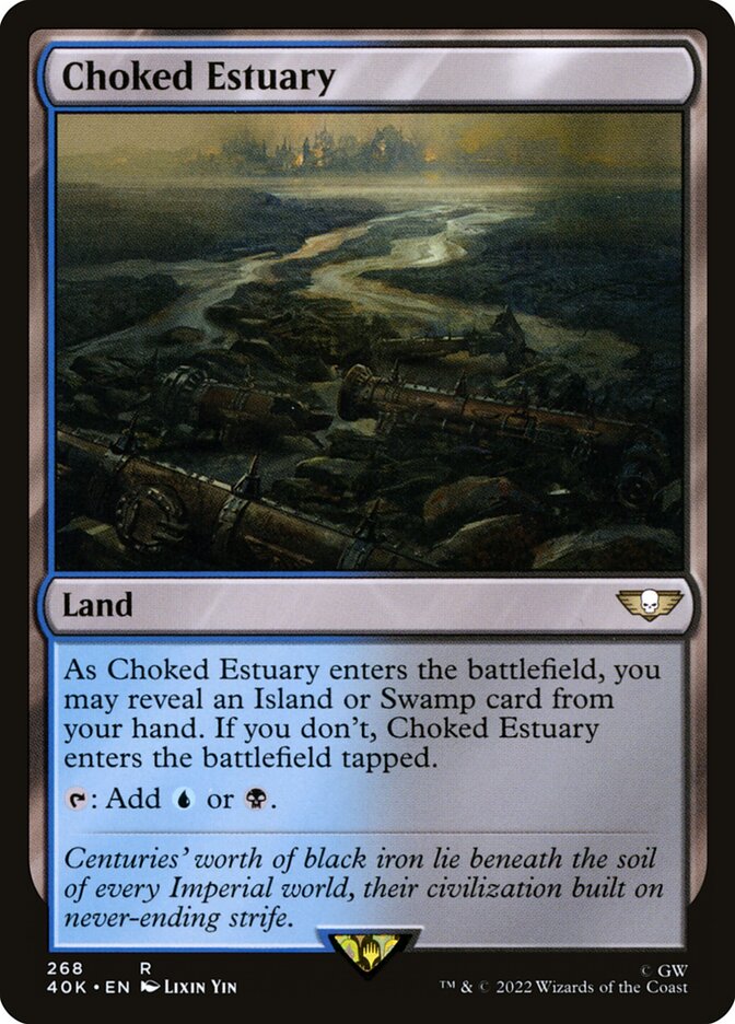 Choked Estuary card front