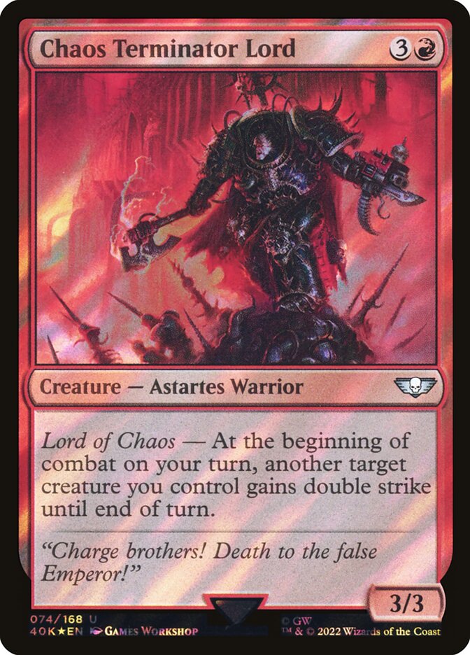 Chaos Terminator Lord card front