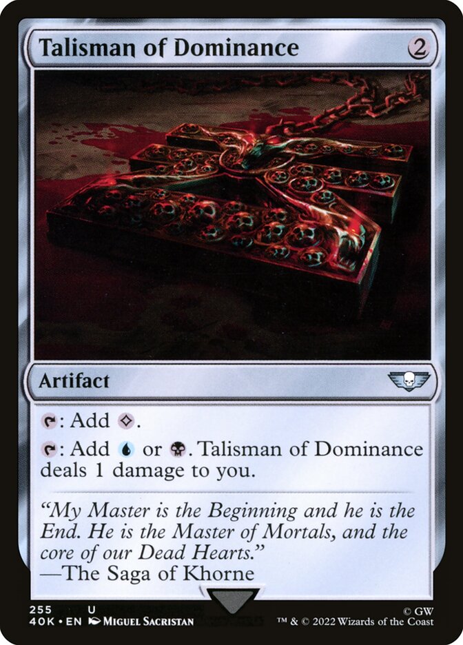 Talisman of Dominance card front