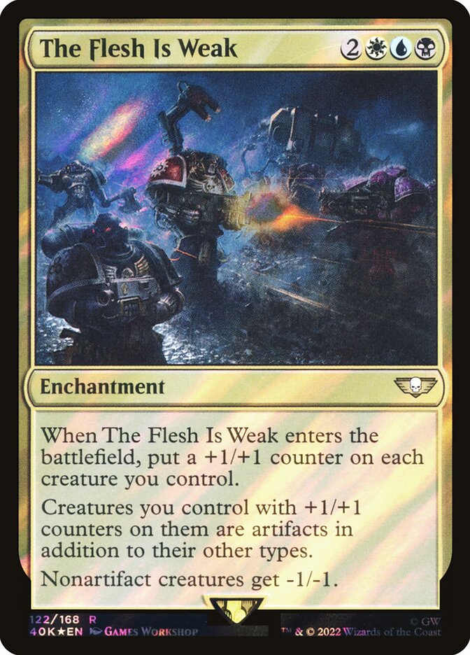 The Flesh Is Weak card front