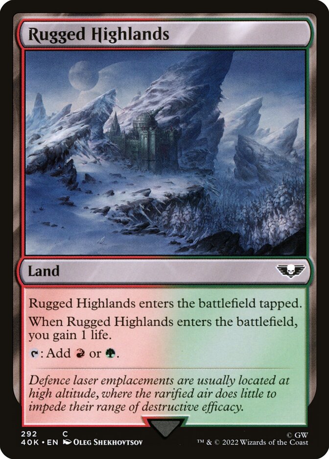 Rugged Highlands card front