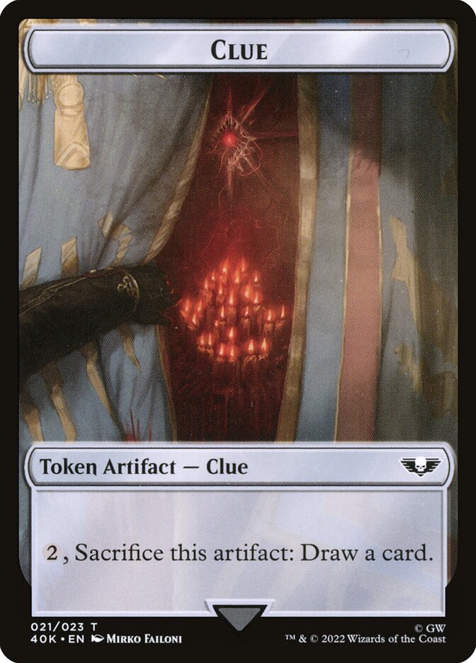 Clue card front
