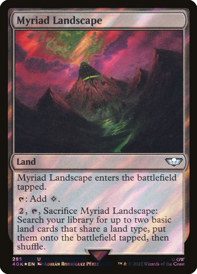 Myriad Landscape card front