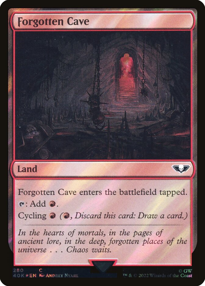 Forgotten Cave card front