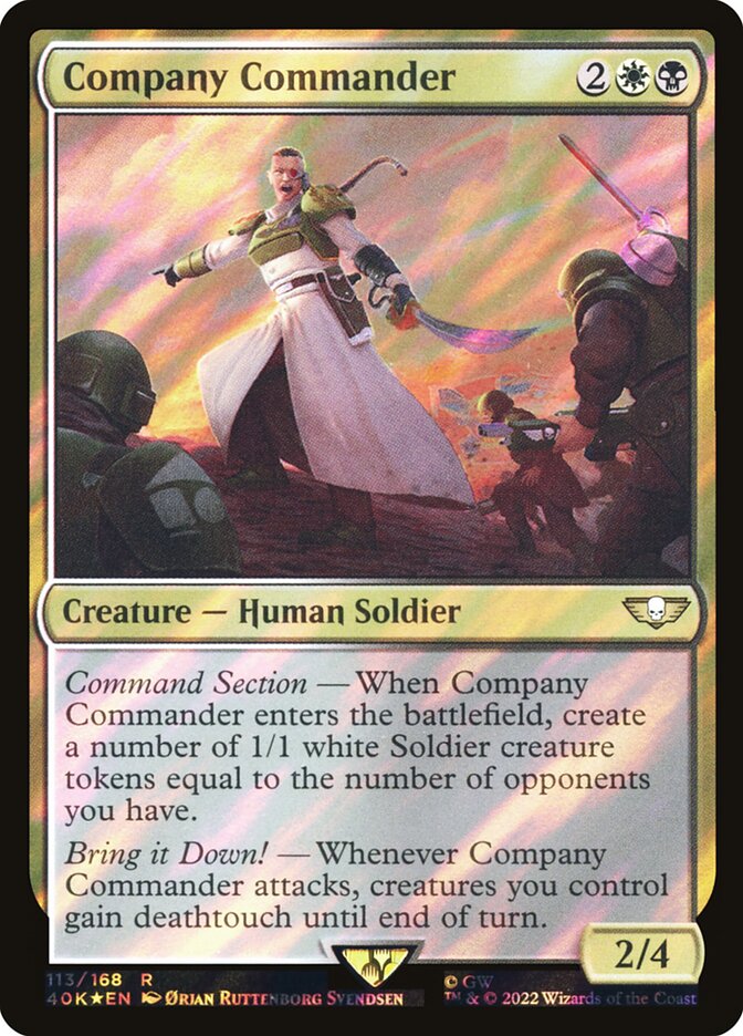 Company Commander card front