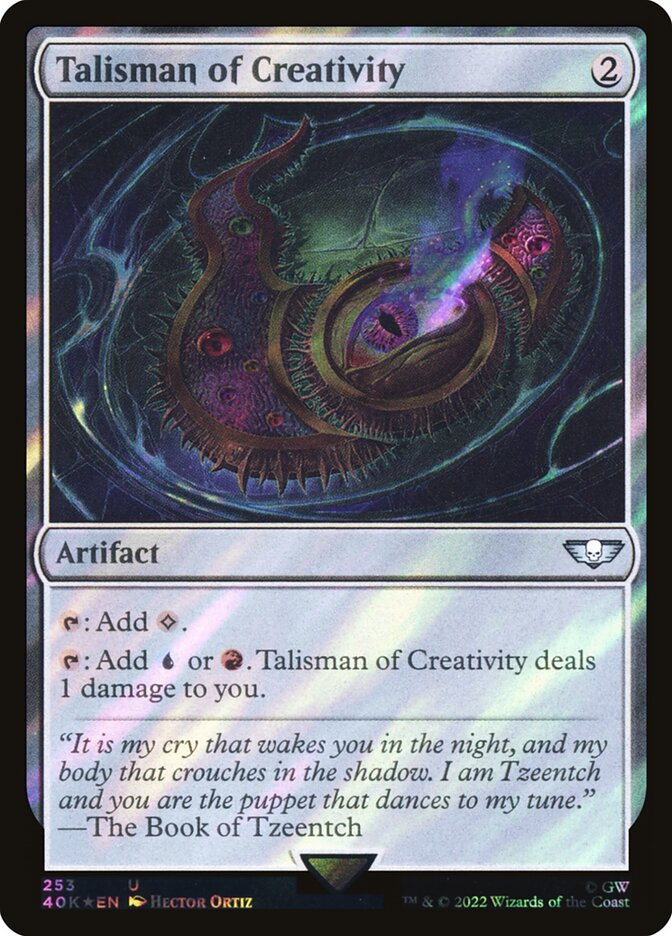 Talisman of Creativity card front