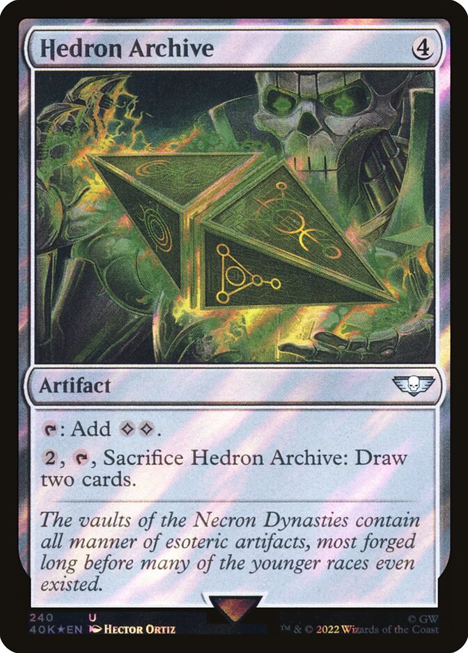 Hedron Archive card front