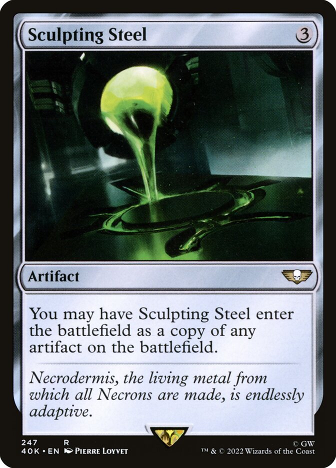 Sculpting Steel card front