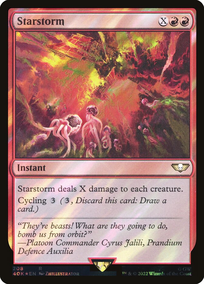 Starstorm card front