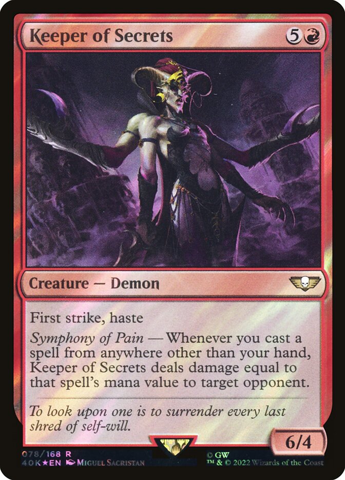 Keeper of Secrets card front