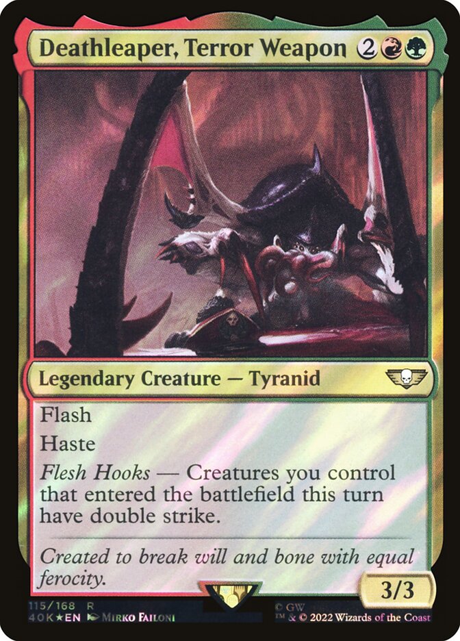 Deathleaper, Terror Weapon card front